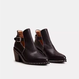 Coach Pipa Bootie Black Leather